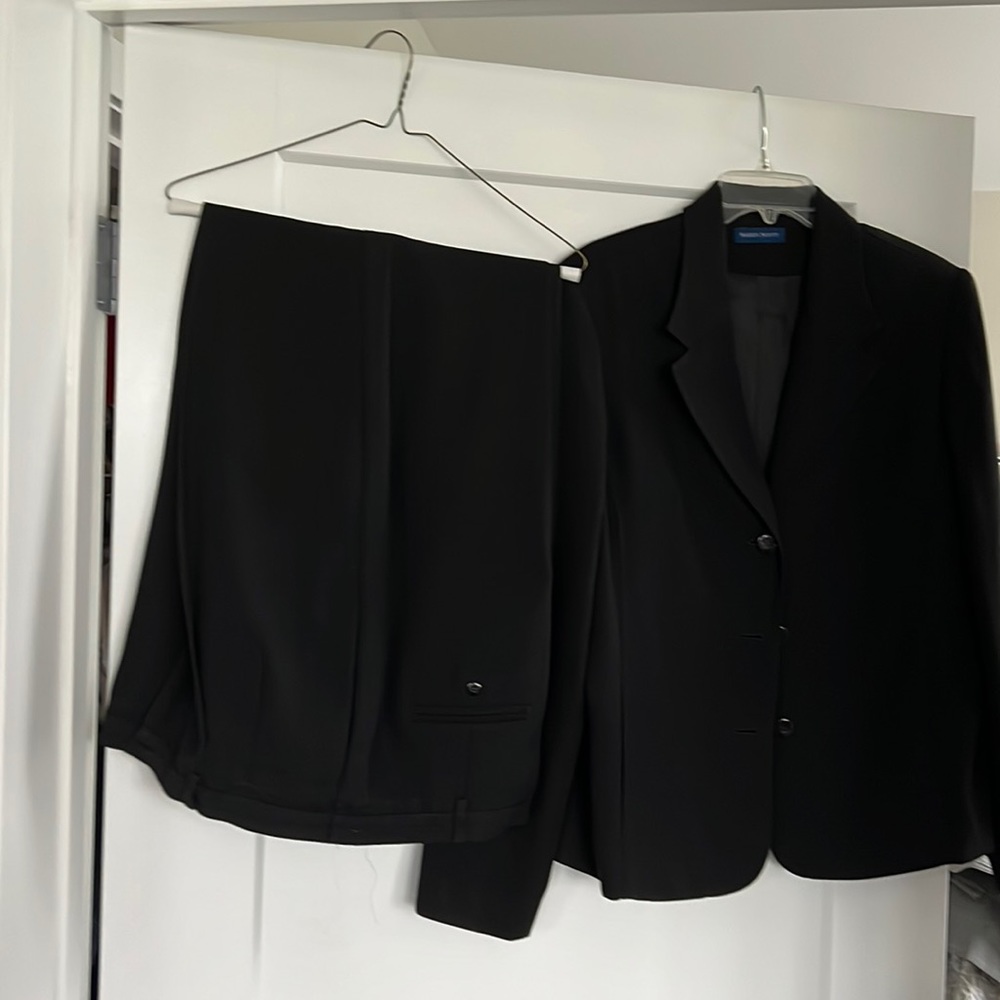 Two piece black suit